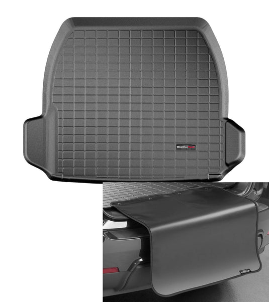 Weathertech Cargo Trunk Liner with Bumper Protector for Volvo S80 - Trunk with Bumper Protector (40772SK), Black