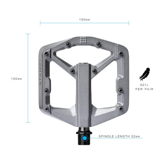 PÉDALE CRANKBRO STAMP 3 SM GRIS