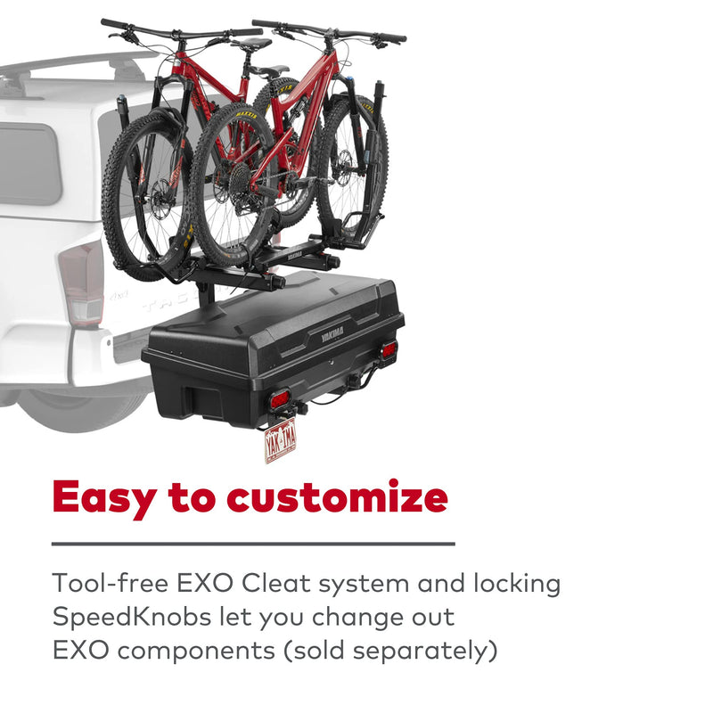 Chargez l&#39;image dans la visionneuse de la galerie, Base du système EXO de deuxième niveau Yakima EXO TopShelf – Double rangement d&#39;attelage avec conception à accès facile, polyvalente, sécurisée et prête pour l&#39;aventure
