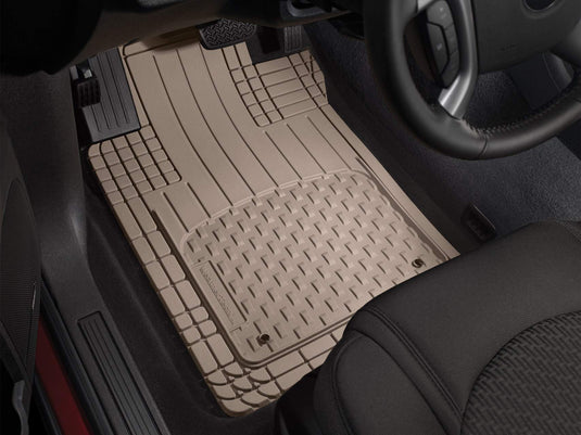 WeatherTech Trim-to-Fit Universal Car Floor Mats – Grey – 4-Piece – Heavy-Duty TPE All-Weather Protection – Cut Lines for Custom Fit – Non-Slip; Easy to Clean – Fits Cars; Trucks & SUVs