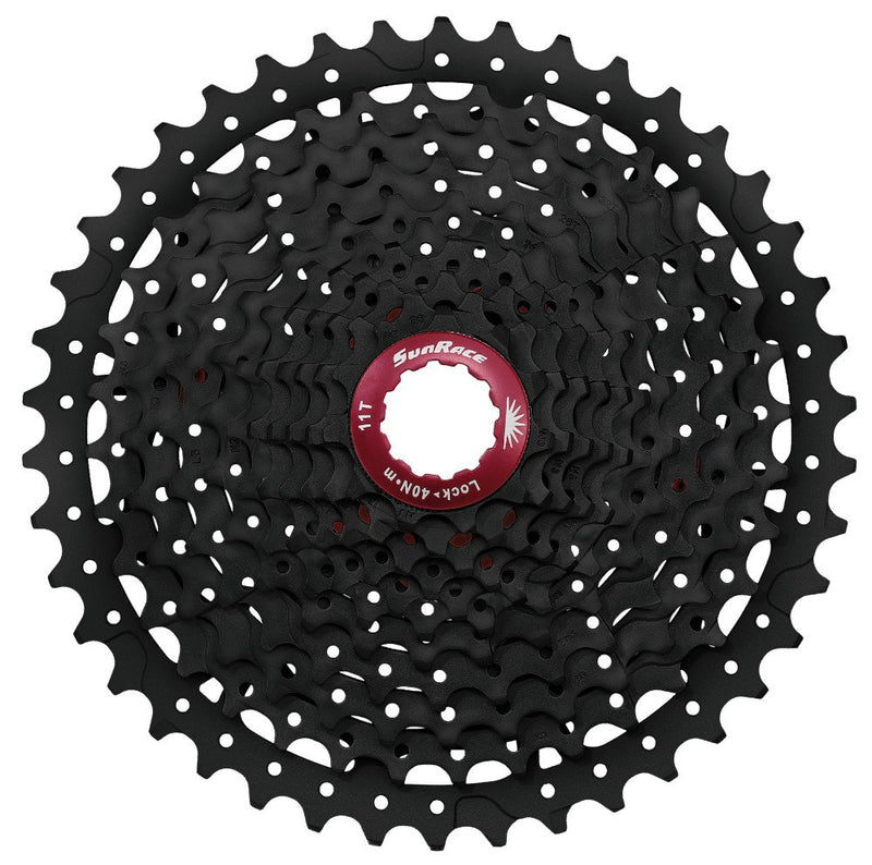 Chargez l&#39;image dans la visionneuse de la galerie, SunRace Unisex Adult CSMX8 1142T 11 Speed Cassette - Black, N/A - RACKTRENDZ
