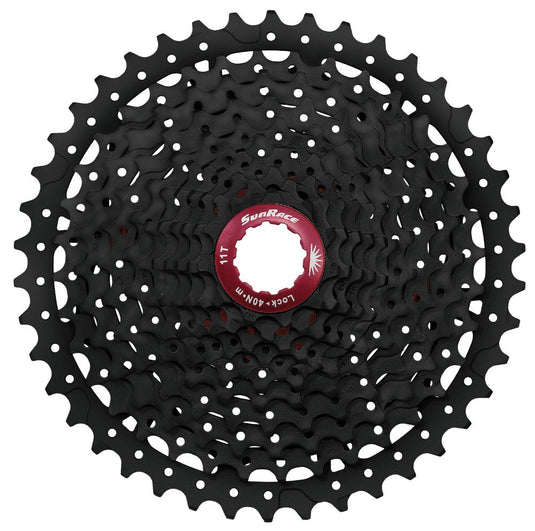 SunRace Unisex Adult CSMX8 1142T 11 Speed Cassette - Black, N/A - RACKTRENDZ