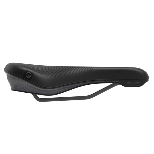 Ergon ST Core Evo Men’s Bike Saddle, Ergonomic, Black, Small/Medium - RACKTRENDZ