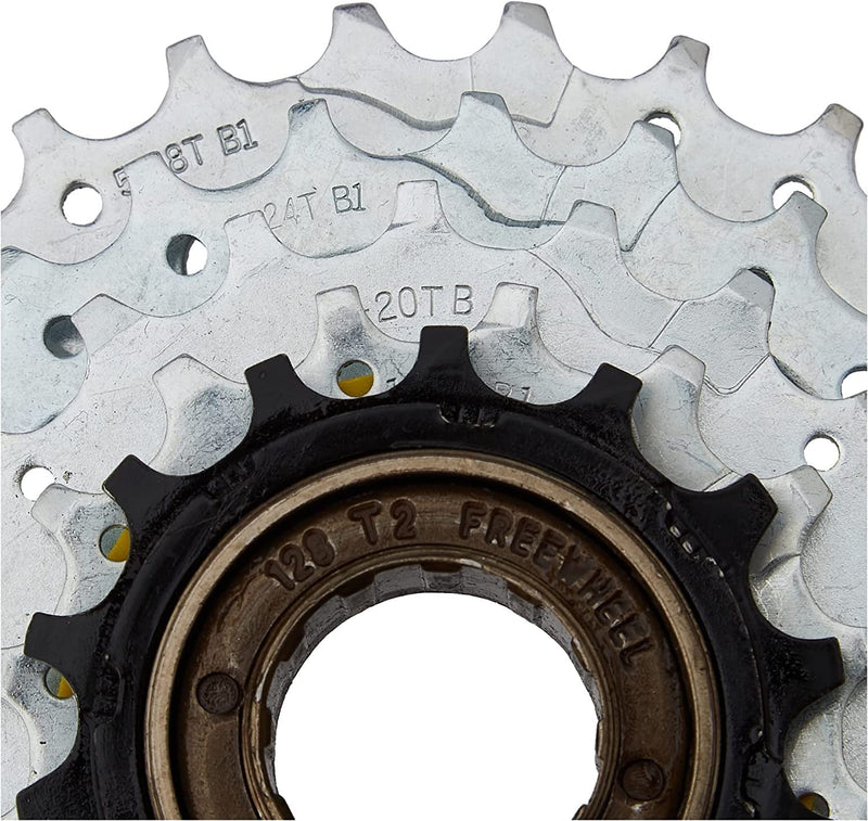 Load image into Gallery viewer, Sunrace 5-Speed Freewheel 14-28T, Silver/Black - RACKTRENDZ
