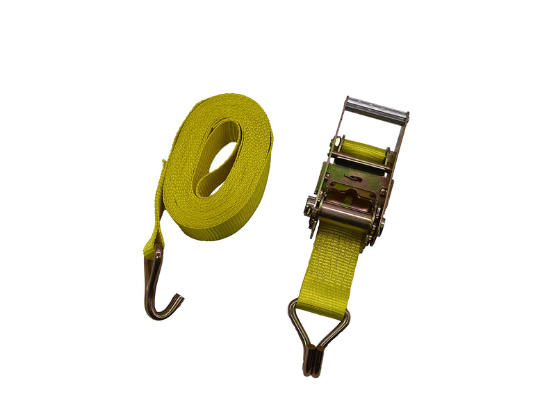 Load image into Gallery viewer, Enthuze Cargo 2" x 25' Ratchet Strap with Double J-Hook, 5000 lbs Break Strength
