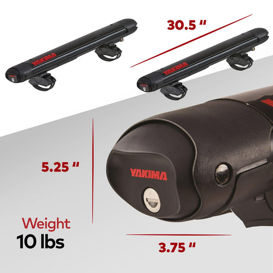 Yakima FatCat EVO 4 Ski Rack, Black