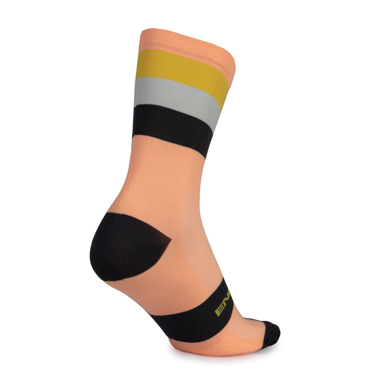 Chargez l&#39;image dans la visionneuse de la galerie, Endura Bandwidth Cycling Sock, Neon Peach, Small-Medium - RACKTRENDZ
