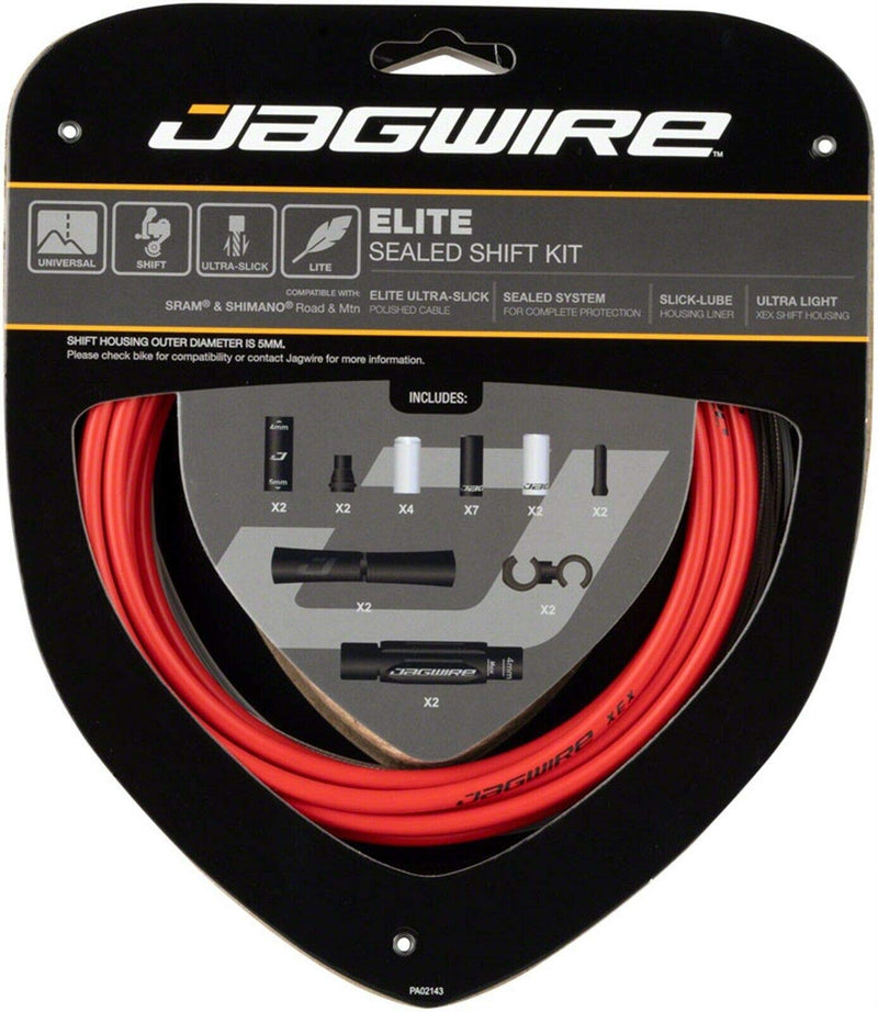 Load image into Gallery viewer, Jagwire Elite Unisex Adult Cables and Sheaths, Red, One Size - RACKTRENDZ
