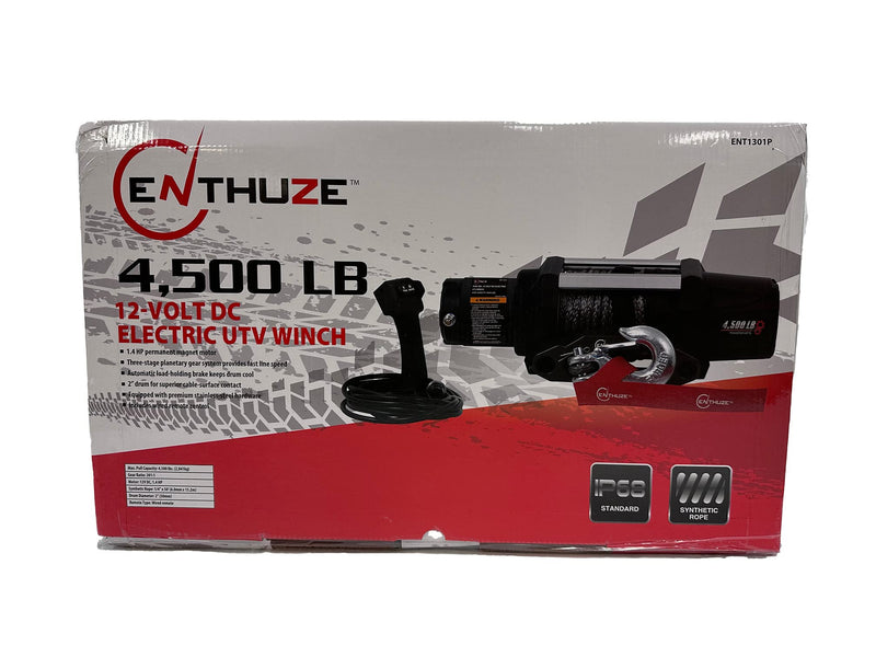 Load image into Gallery viewer, Enthuze 4500 LB Electric Winch for UTV &amp; Powersports
