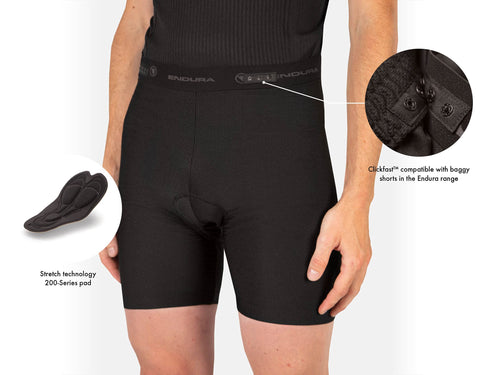 Endura Padded Clickfast Cycling Liner, X-Small - RACKTRENDZ