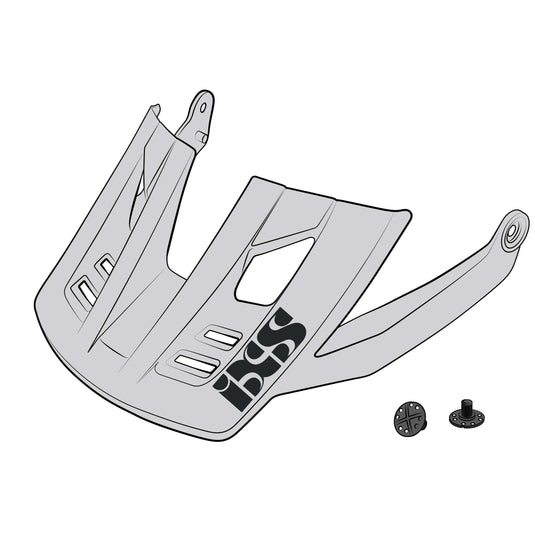 iXS Visor + pins Trigger FF White ML - RACKTRENDZ