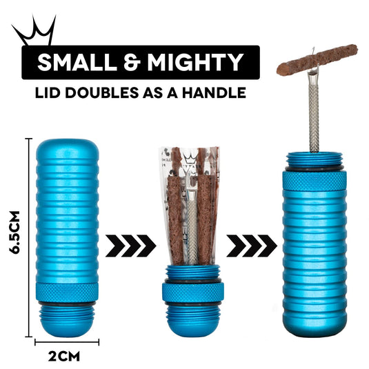 Peaty's Holeshot Tubeless Puncture Plugger Kit, Turquoise - RACKTRENDZ