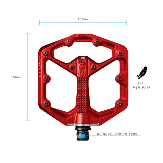 CRNKBRO STAMP7 PÉDALE SML ROUGE
