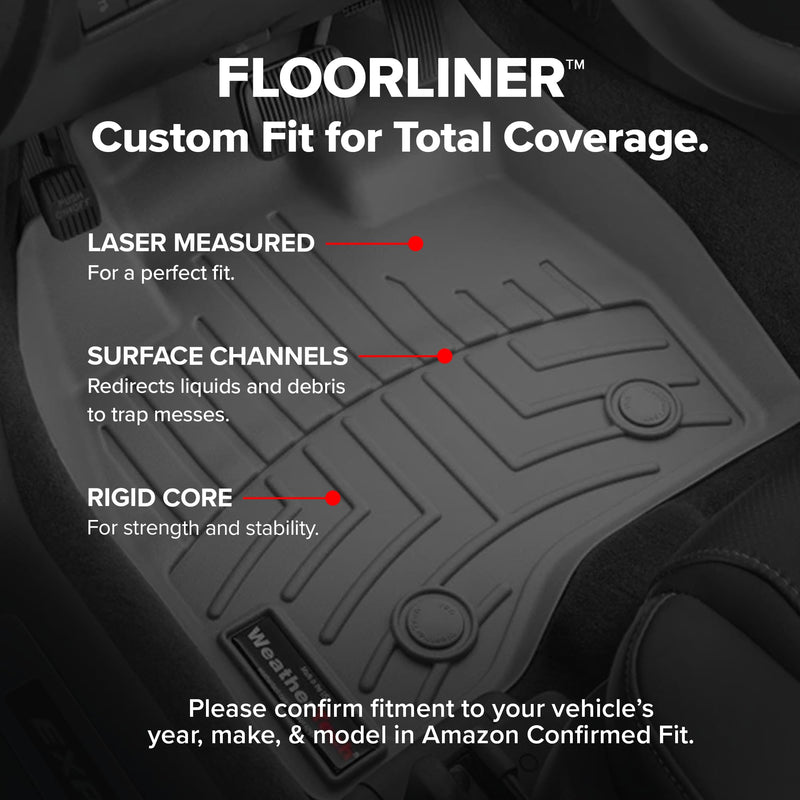 Chargez l'image dans la visionneuse de la galerie, WeatherTech Custom Fit FloorLiner for Ram Truck 1500 / Ram Truck 1500 Classic - 1st &amp; 2nd Row (Grey)
