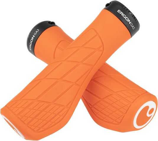 Ergon GA3 Grips - Juicy Orange Lock-On Large - RACKTRENDZ