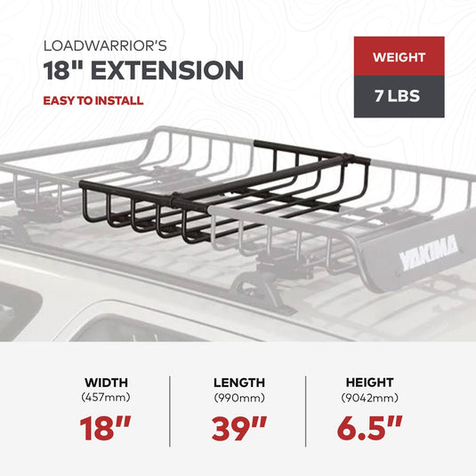 Extension de panier de chargement sur le toit Yakima LoadWarrior