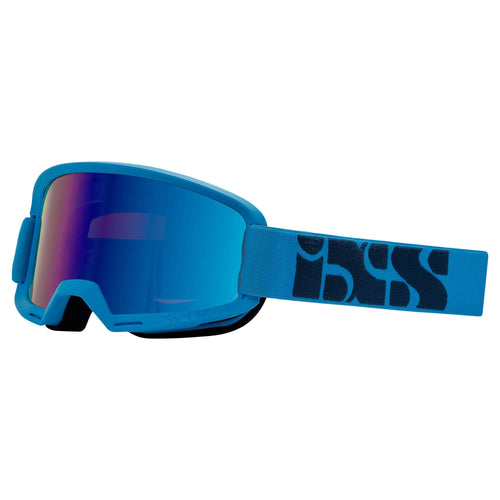 IXS Hack Goggle Trigger Racing Blue/Mirror Cobalt One Size, 45mm Elastic Strap, Unobstructed Pereferal Vision (178°x78°), 3ply Foam for Increased Comfort, iXS Roll-Off/Tear-Off Compatibility - RACKTRENDZ
