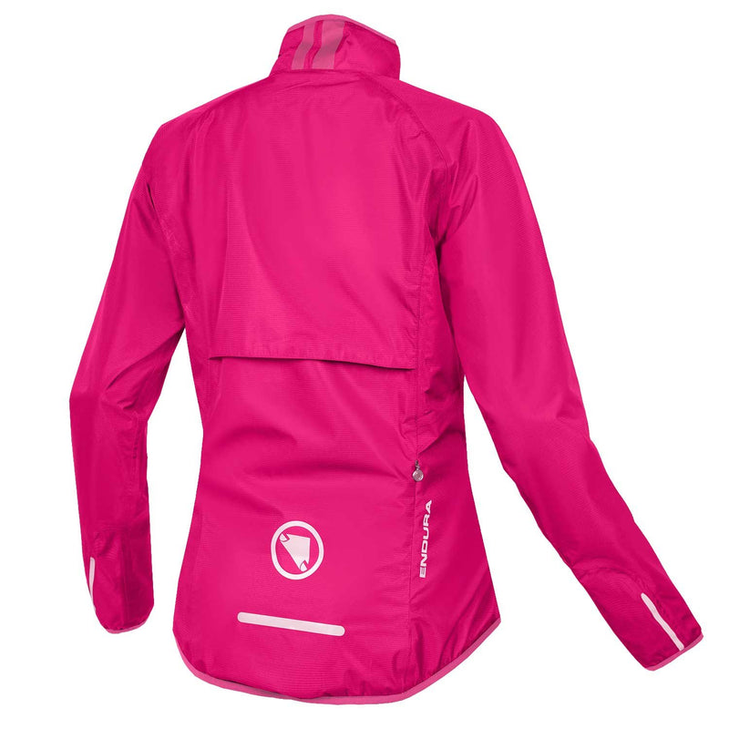 Chargez l&#39;image dans la visionneuse de la galerie, Endura Women&#39;s Xtract Waterproof Cycling Jacket - Lightweight &amp; Packable Cerise, Large - RACKTRENDZ
