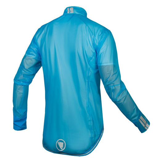 Endura Men's FS260-Pro Adrenaline Race Cape II - Lightweight, Waterproof & Breathable Cycle Shell, Hi-viz Blue, Medium - RACKTRENDZ