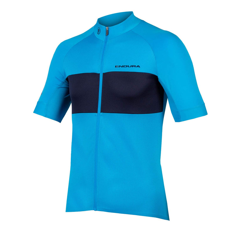 Chargez l&#39;image dans la visionneuse de la galerie, Endura Men&#39;s FS260-Pro Short Sleeve Cycling Jersey II Hi-Viz Blue, X-Large - RACKTRENDZ
