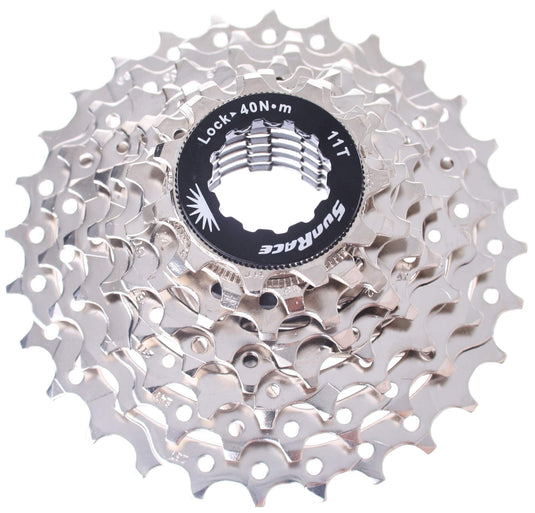 Sunrace CSR86 8-Speed Nickel Plated Cassette, 11-28T - RACKTRENDZ