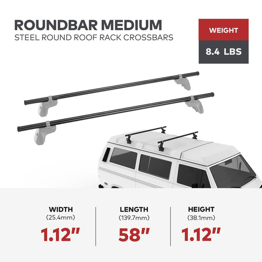 58" Yakima Roof Rack Round Crossbars