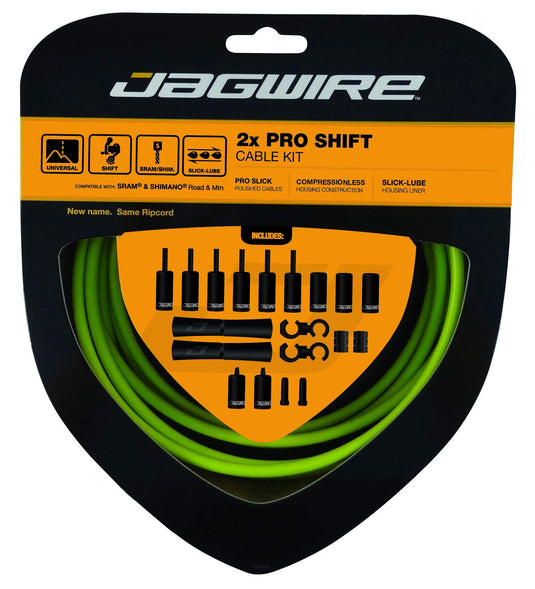 Jagwire Pro Shift Cable Kit Organic Green, One Size - RACKTRENDZ