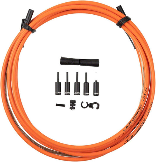 Jagwire Unisex_Adult Pro Cables & Sleeves, Orange, One Size - RACKTRENDZ