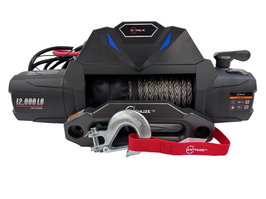 Enthuze 12V Electric Truck Winch with 12,000 lbs Capacity