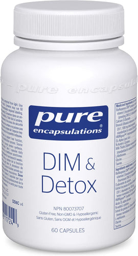 DIM & Detox - Health Aid - Vegetable Capsules - DIM - Gluten Free & Vegetarian - 60 Vegetable Capsules