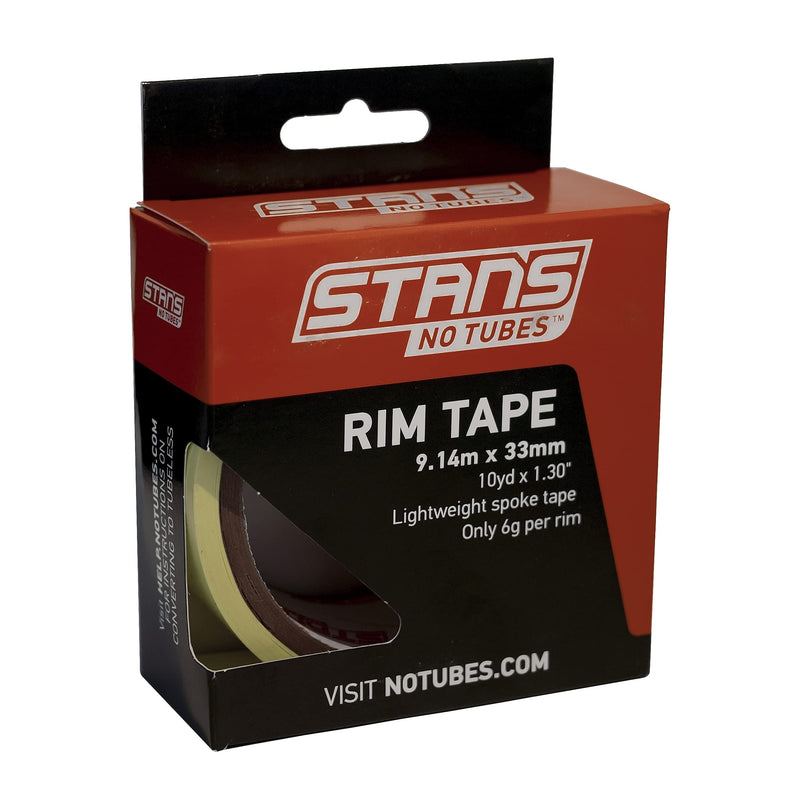 Load image into Gallery viewer, Stan's No Tubes, Rim Tape, Yellow, 33mm x 9.14m roll - RACKTRENDZ

