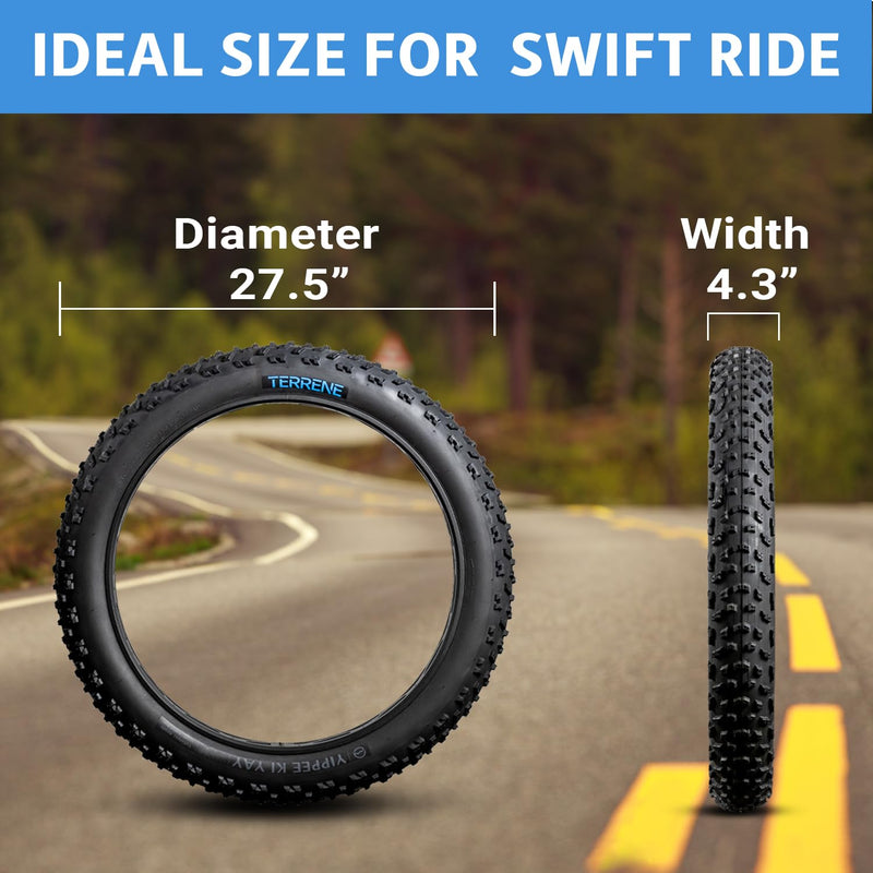 Load image into Gallery viewer, YKY 27.5x4.3 POCKET 120TPI BLK
