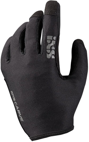 IXS Unisex Carve Gloves - Silicone Grippers and Slip on Design with Touchscreen/Biking/Hiking Compatible (Black/Medium) - RACKTRENDZ