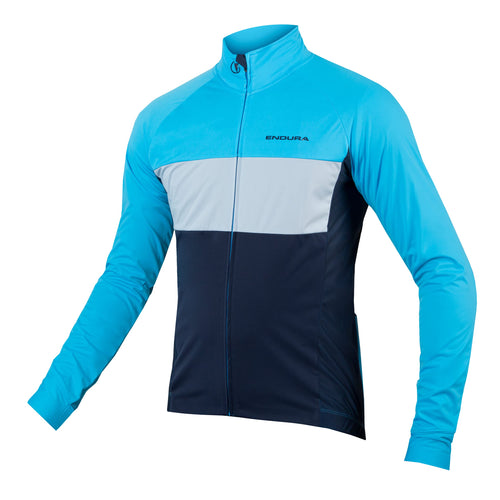 Endura FS260-Pro Jetstream Long Sleeve Cycling Men's Jersey II Hi-Viz Blue, X-Large - RACKTRENDZ