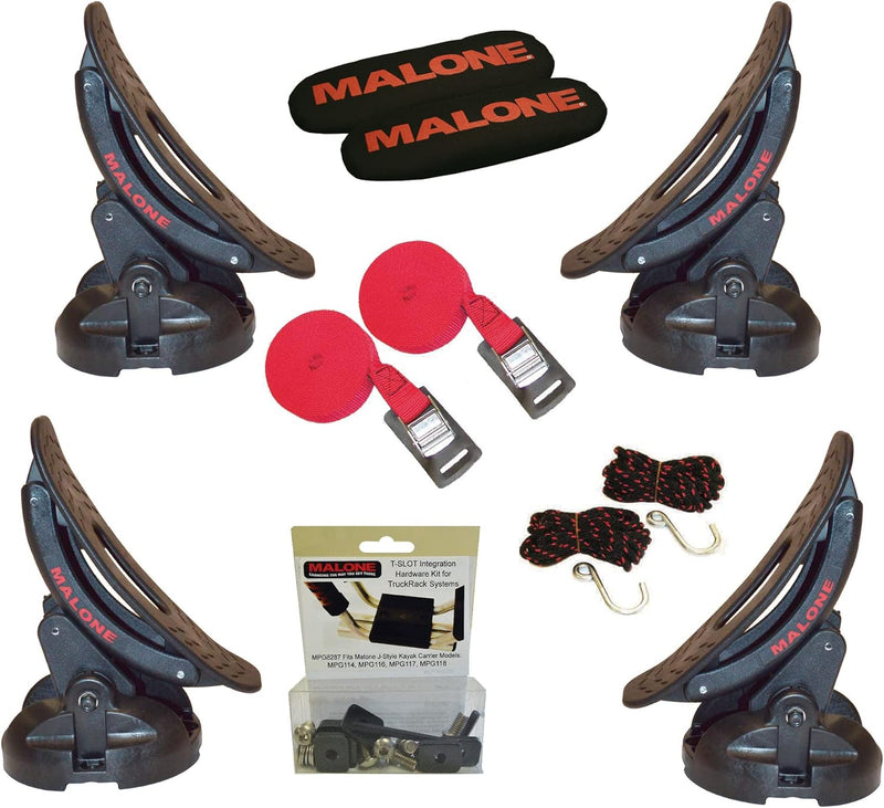 Chargez l&#39;image dans la visionneuse de la galerie, Malone Auto Racks Saddle Up Pro with T-Slot Truck Rack Hardware, Set of 4, MPG1001
