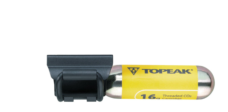 Load image into Gallery viewer, Topeak Hybrid Rocket RX Mini Pump with CO2 Cartridge (Dark Gray/Black, 6.6 x 1.4 x 0.9-Inch) - RACKTRENDZ
