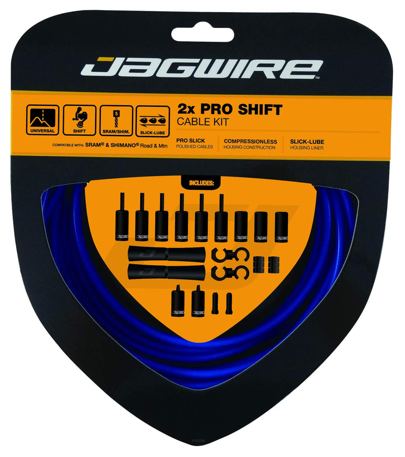 Load image into Gallery viewer, Jagwire Pro Shift Kit Road/Mountain SRAM/Shimano, SID Blue - RACKTRENDZ
