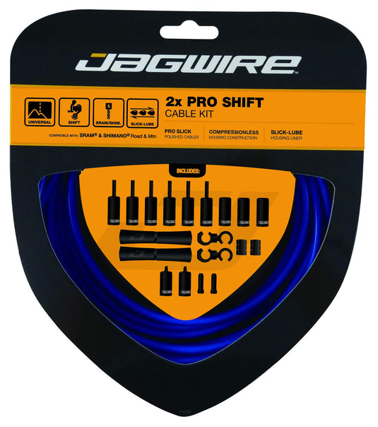 Jagwire Pro Shift Kit Road/Mountain SRAM/Shimano, SID Blue - RACKTRENDZ