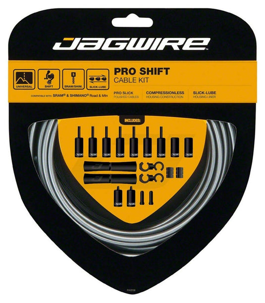 Jagwire Pro Shift Kit Road/Mountain SRAM/Shimano, Ice Gray - RACKTRENDZ