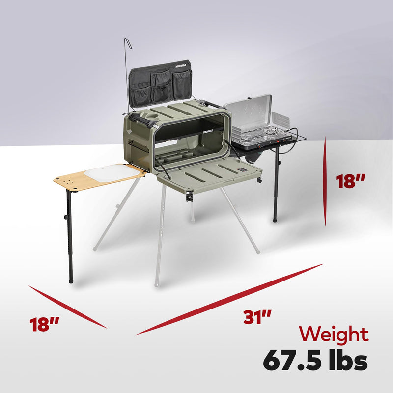 Chargez l&#39;image dans la visionneuse de la galerie, Système de rangement pour cuisine de camping Yakima EXO OpenRange Deluxe, gris
