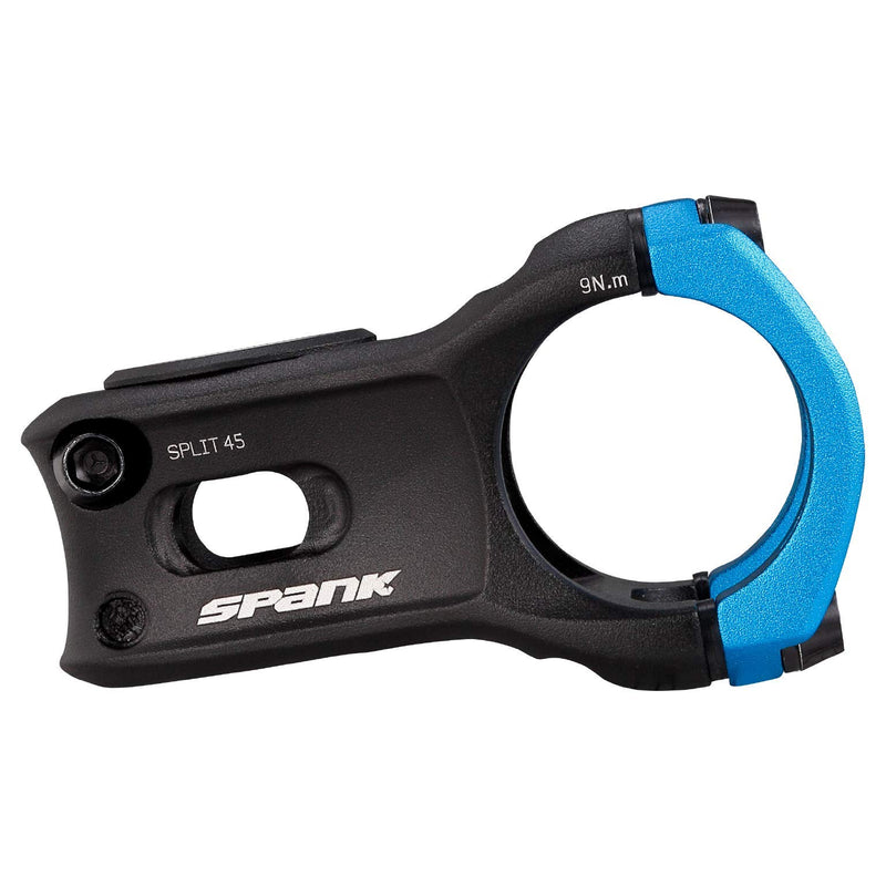 Chargez l&#39;image dans la visionneuse de la galerie, SPANK Split Enduro Trail Shotpeen Anodized Bicycle Stem (38mm), Universal Fit, Cycling Stem, Mountain Bike Stem, Bar Clamp, Shotpeen Anodized Stem, CNC-optimised (Blue) - RACKTRENDZ
