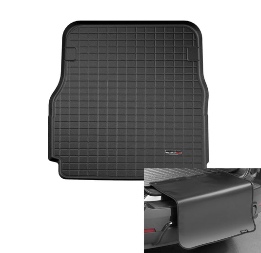 WeatherTech Cargo Trunk Liner for Tesla Model X - Behind 2nd Row w/Bumper Protector (401002SK) Black