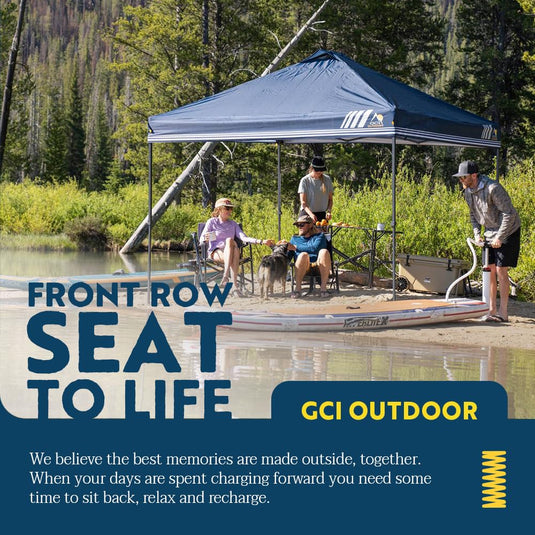 GCI Outdoor LevrUp Pop Up Canopy Tent, 10x10, Navy