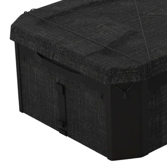 Yakima MOD GearCrate Large/Extra Large Stackable Premium Tote with Thermoformed Lid and Removable Divider with Hook and Loop Attachment, Black