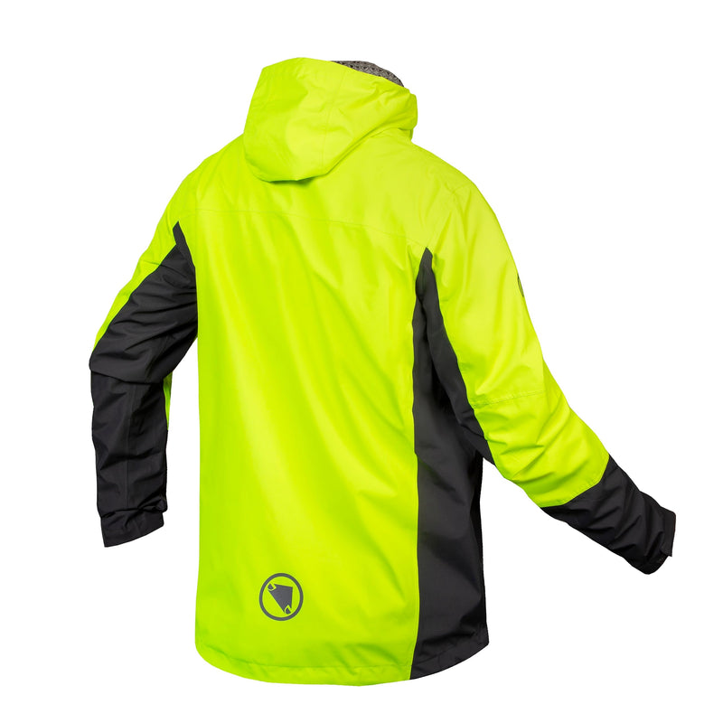 Load image into Gallery viewer, Endura Men&#39;s Hummvee 3-In-1 Waterproof Cycling MTB Jacket, Hi-viz Yellow, XX-Large - RACKTRENDZ
