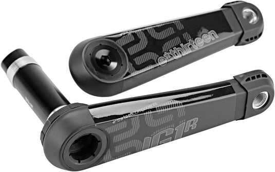 e*thirteen Large1 Race Carbon Crankset - 165mm, 73mm, 30mm Spindle P3 Connect Interface, Carbon Black - RACKTRENDZ