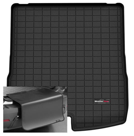 WeatherTech Cargo Trunk Liner for Tesla Model Y - Behind 2nd Row w/Bumper Protector (401429SK) Black