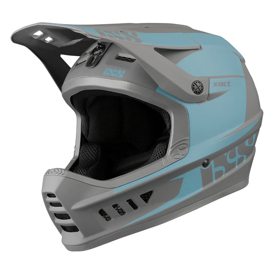 IXS Unisex Xact Evo Ocean Graphite (SM)- Adjustable with ErgoFit 53-56cm Adult Helmets for Men Women,Protective Gear with Quick Detach System & Magnetic Closure - RACKTRENDZ