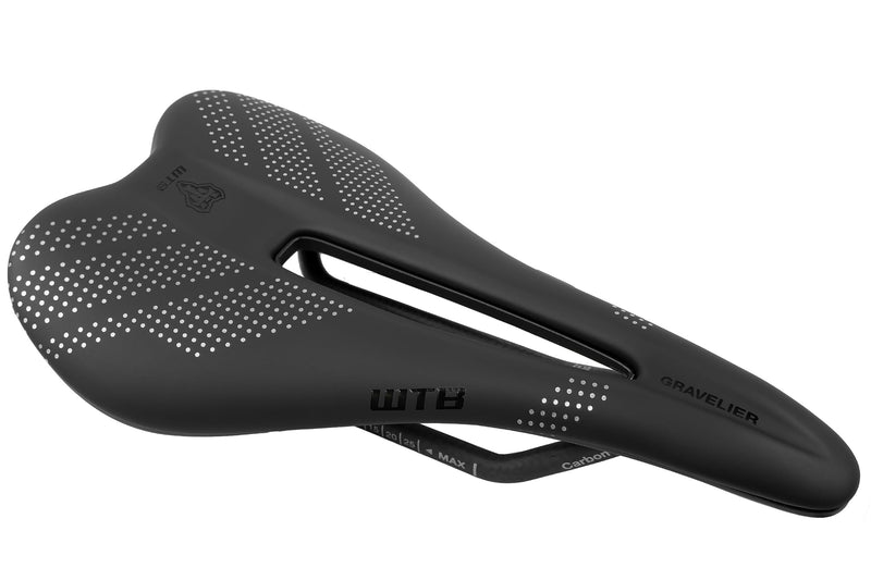 Chargez l&#39;image dans la visionneuse de la galerie, WTB Gravelier Medium Carbon Black Saddle - RACKTRENDZ
