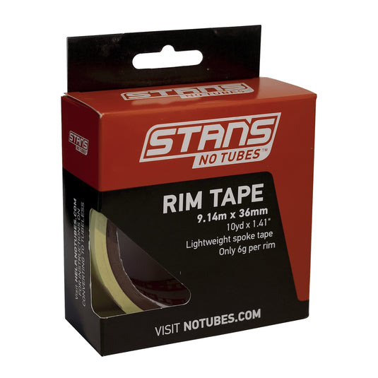 Stan's No Tubes, Rim Tape, Yellow, 36mm x 9.14m roll - RACKTRENDZ